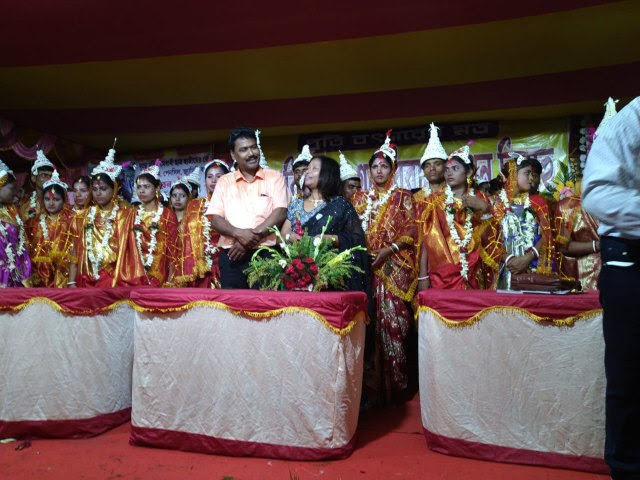Women taking part in a local cultural gathering